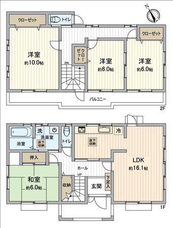 ・あま市七宝町川部折戸 間取図(平面図)
