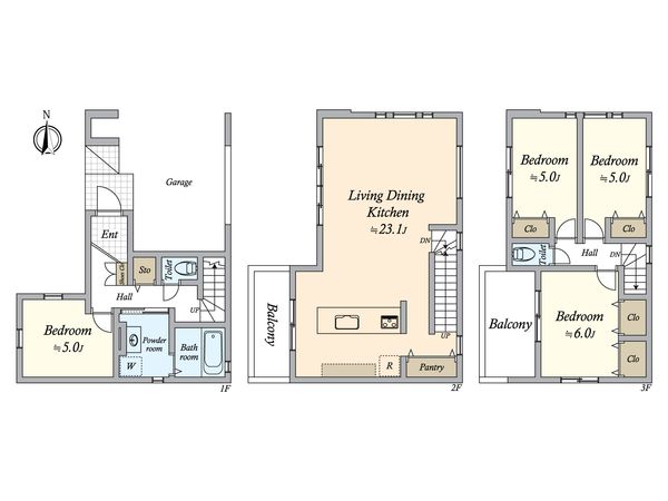 中村区荒輪井町2丁目 新築戸建 間取図(平面図)