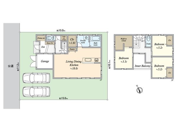 大治町大字花常字福島 戸建 間取図(平面図) 大治町大字花常字福島 戸建 間取図(平面図)