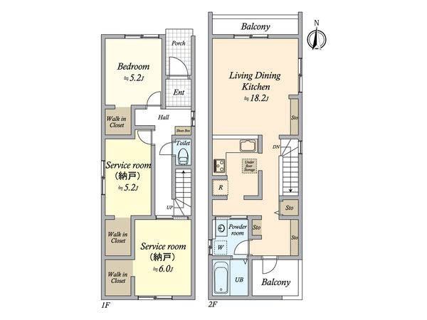 中村区鴨付町1丁目 新築戸建 間取図(平面図) 間取図(平面図)