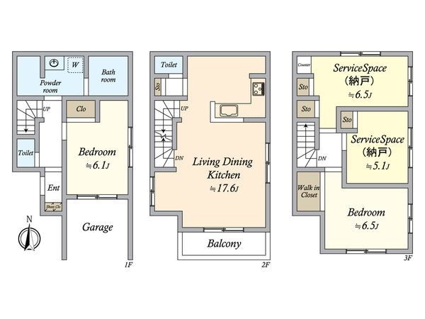 中村区北浦町 新築戸建 間取図(平面図) 間取図(平面図)
