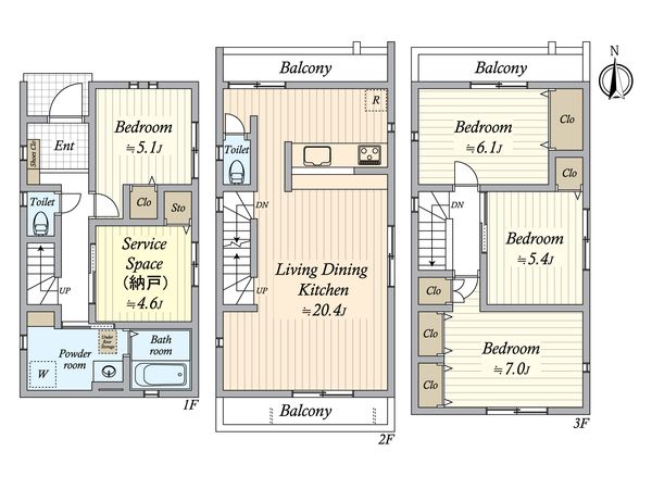 中村区名楽町1丁目 新築戸建 間取図(平面図) 間取図(平面図)