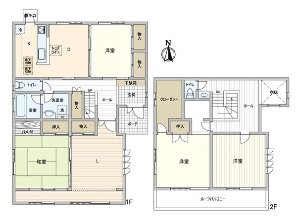 緑区桃山2丁目 戸建 間取図(平面図) 緑区桃山2丁目 戸建 間取図(平面図)