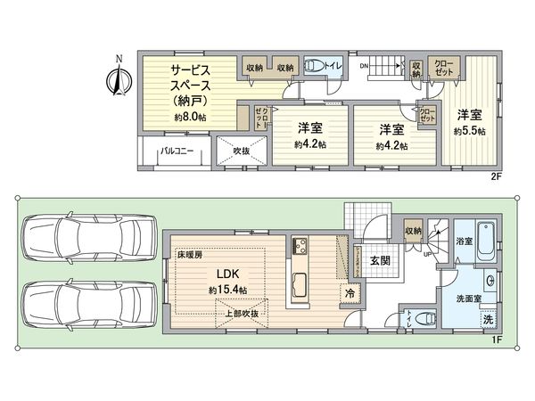 中村区諏訪町2丁目 新築戸建 間取図(平面図) 中村区諏訪町2丁目 新築戸建 間取図(平面図)