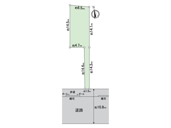 西区栄生1丁目 戸建 区画図 西区栄生1丁目 戸建 区画図