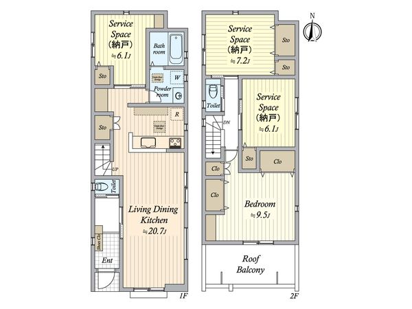 中村区岩上町 新築戸建 間取図(平面図) 中村区岩上町 新築戸建 間取図(平面図)