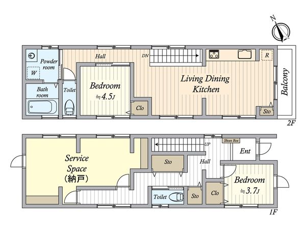 中村区宿跡町3丁目 戸建 間取図(平面図) 中村区宿跡町3丁目 戸建 間取図(平面図)