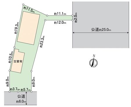 名古屋市西区城町 地形図