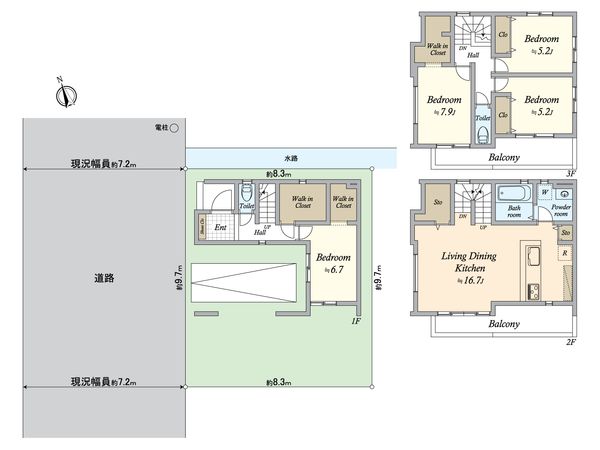 西区枇杷島5丁目 新築戸建 間取図(平面図)