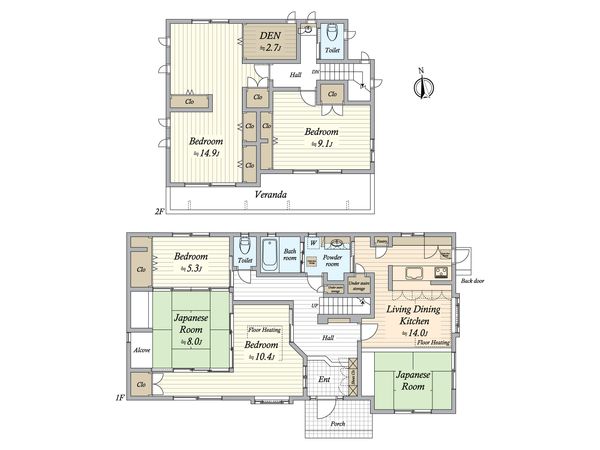 あま市七宝町伊福河原 戸建 間取図(平面図) あま市七宝町伊福河原 戸建 間取図(平面図)