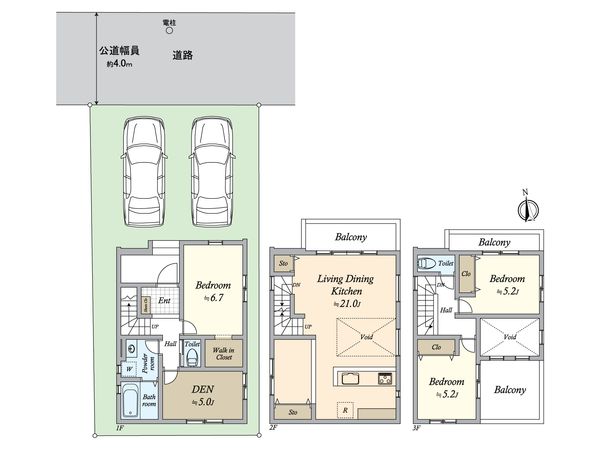 中村区稲葉地町5丁目 新築戸建 間取図(平面図) 中村区稲葉地町5丁目 新築戸建 間取図(平面図)