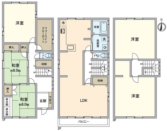 中村区押木田町2丁目 戸建 間取図(平面図) 中村区押木田町2丁目 戸建 間取図(平面図)