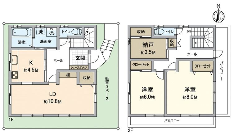 名古屋市西区宝地町 間取図(平面図) 名古屋市西区宝地町 間取図(平面図)