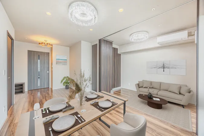 ※画像は実際の室内に家具・調度品の配置例をCG合成したものです。家具等は販売価格に含まれません。