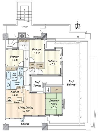 アザレアガーデン中村NDSマンション 間取図(平面図) アザレアガーデン中村NDSマンション 間取図(平面図)