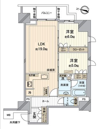 プラウドタワー名駅南 間取図(平面図)