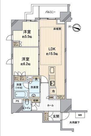 プラウドタワー名駅南 間取図(平面図)
