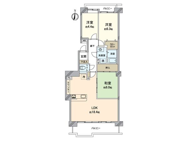 パークシティ鳥見 A棟 間取図(平面図)