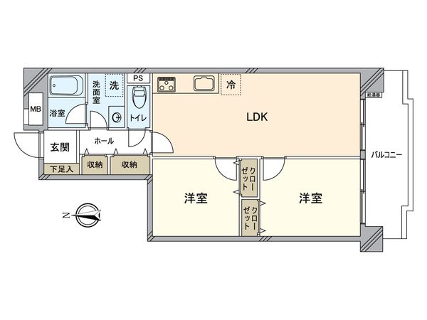 エスポア中村公園Ⅱ号館 間取図(平面図) エスポア中村公園Ⅱ号館 間取図(平面図)
