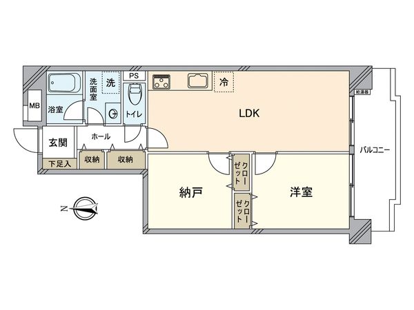 エスポア中村公園Ⅱ号館 間取図(平面図)