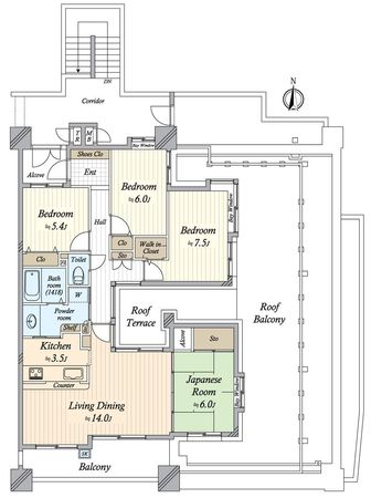 アザレアガーデン中村NDSマンション 間取図(平面図) アザレアガーデン中村NDSマンション 間取図(平面図)