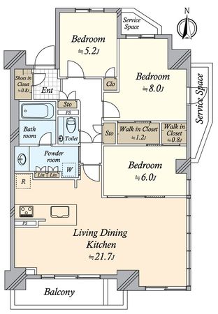 パークホームズ覚王山山門町 間取図(平面図) 間取図(平面図)