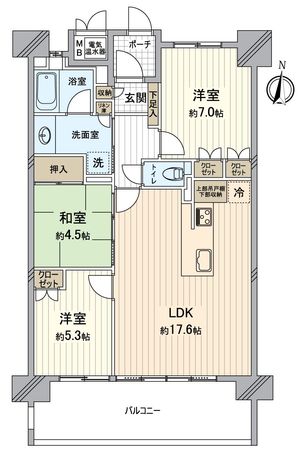 モアグレース本荘西Ⅱ 間取図(平面図) モアグレース本荘西Ⅱ 間取図(平面図)