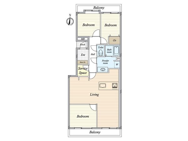 パークシティ鳥見 C棟 間取図(平面図) パークシティ鳥見 C棟 間取図(平面図)
