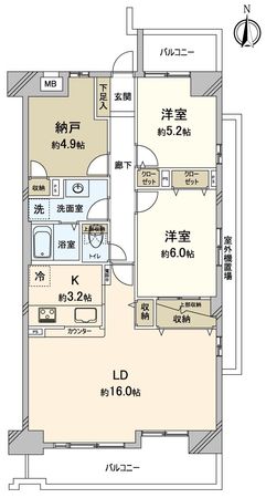 藤和ハイタウン菊井ステージ2 間取図(平面図)
