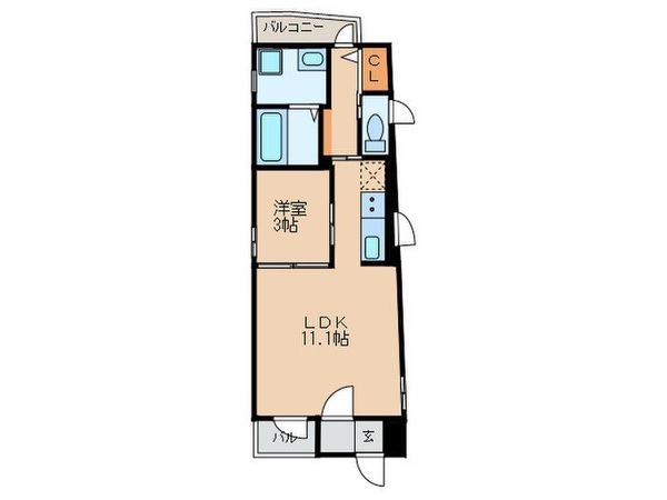 西区上名古屋3丁目 アパート 間取図(平面図) 西区上名古屋3丁目 アパート 間取図(平面図)