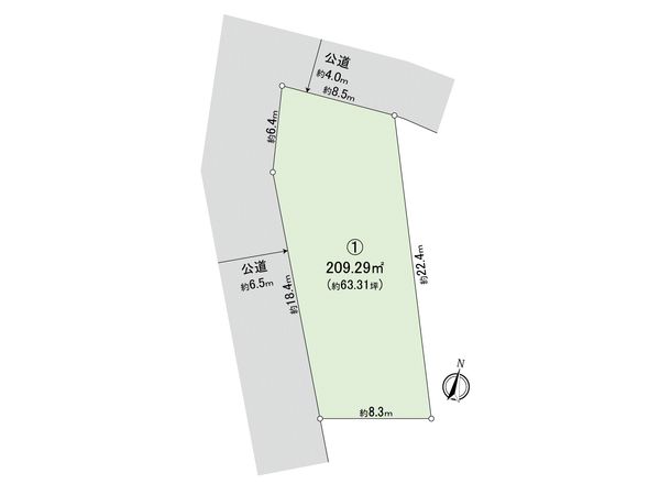 稲沢市陸田本町 1区画 区画図 稲沢市陸田本町 1区画 区画図