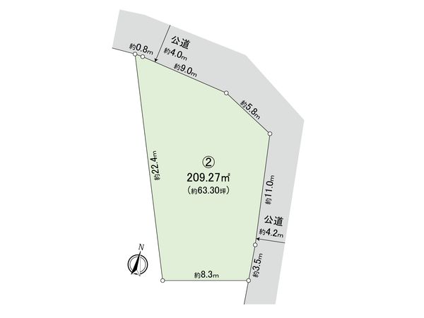 稲沢市陸田本町 2区画 区画図 稲沢市陸田本町 2区画 区画図