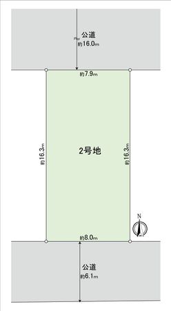 天白区平針南三丁目 2号地 区画図 天白区平針南三丁目 2号地 区画図