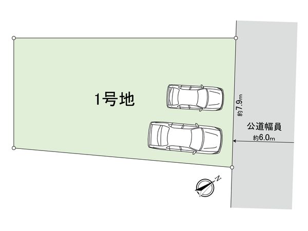 天白区高島一丁目 土地 1号地 区画図