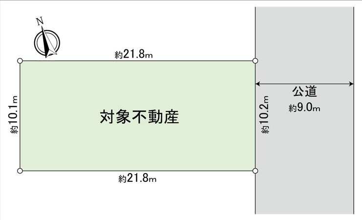 昭和区駒方町二丁目 土地 区画図