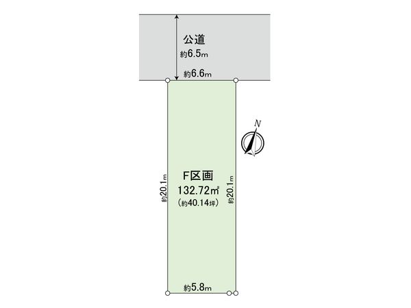 天白区海老山町 F区画 区画図 天白区海老山町 F区画 区画図