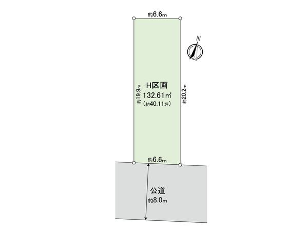 天白区海老山町 H区画 区画図 天白区海老山町 H区画 区画図