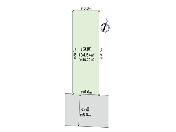 天白区海老山町 I区画 区画図 天白区海老山町 I区画 区画図