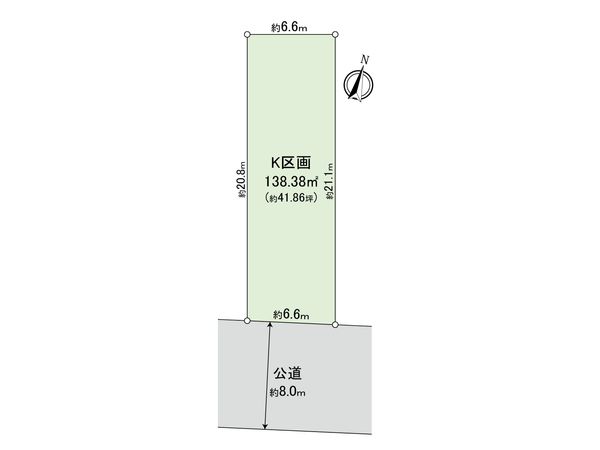 天白区海老山町 K区画 区画図 天白区海老山町 K区画 区画図
