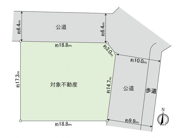 天白区植田山一丁目 土地 区画図 天白区植田山一丁目 土地 区画図