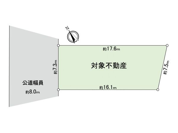 天白区向が丘二丁目 土地 区画図