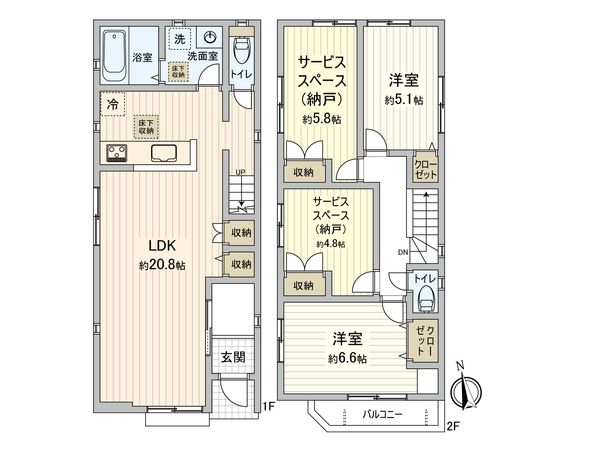 天白区梅が丘4丁目 新築戸建 3号棟 間取図(平面図) 天白区梅が丘4丁目 新築戸建 3号棟 間取図(平面図)
