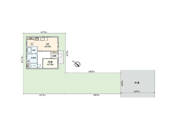 天白区島田黒石 戸建 間取図(平面図)