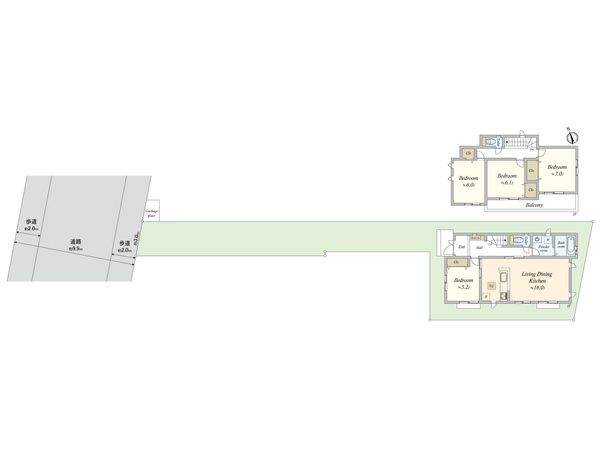 天白区土原三丁目 C号棟 間取図(平面図) 天白区土原三丁目 C号棟 間取図(平面図)