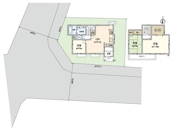 天白区中平四丁目 戸建 間取図(平面図) 天白区中平四丁目 戸建 間取図(平面図)