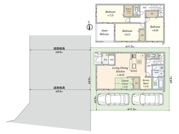 春日井市知多町四丁目 間取図(平面図) 春日井市知多町四丁目 間取図(平面図)