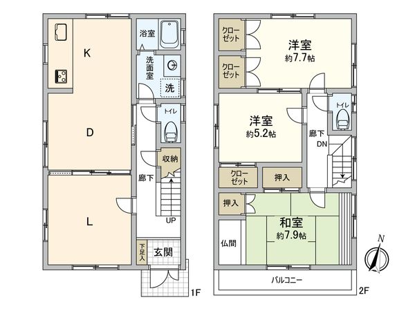 天白区梅が丘四丁目 間取図(平面図)