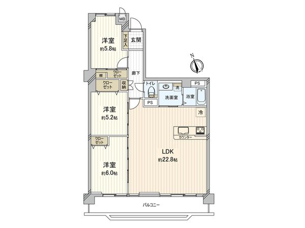 星和原コーポラス 間取図(平面図) 間取図(平面図)