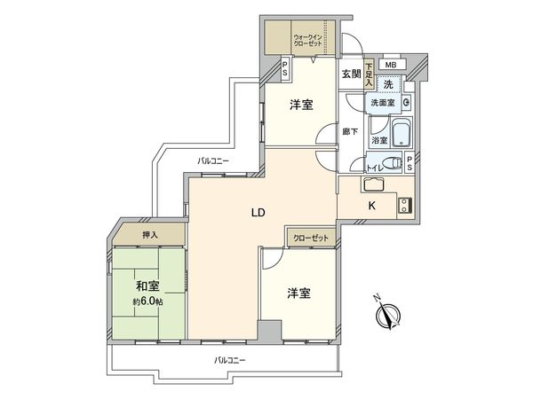 グランドメゾンサン原 A棟 間取図(平面図) 間取図(平面図)