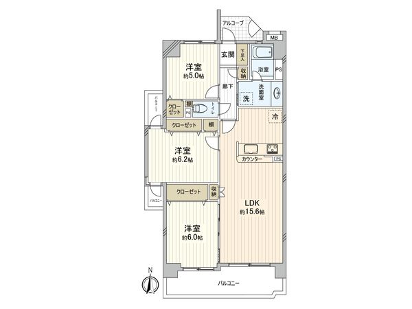 ファミール平針 間取図(平面図)